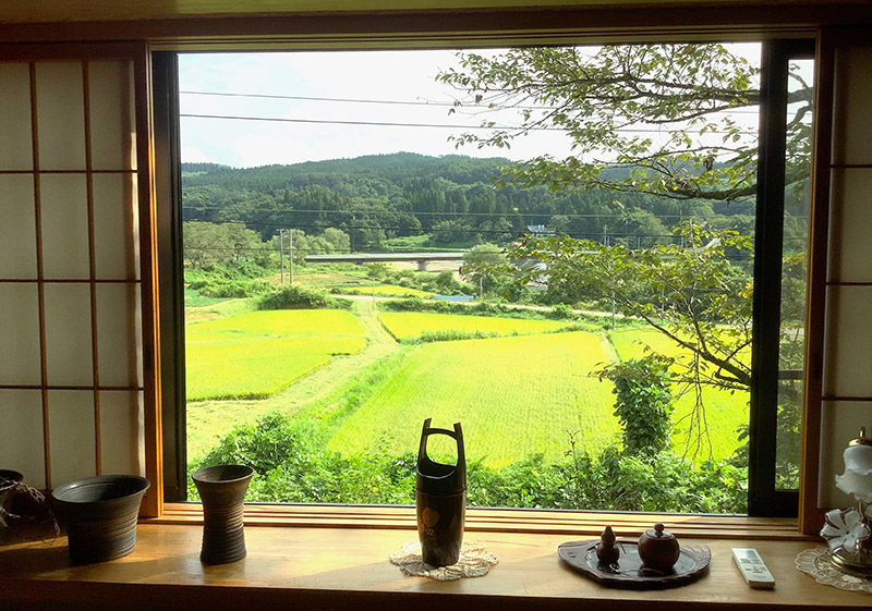 お宿から眺める景色もいい